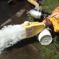 Flushing through fire hydrant